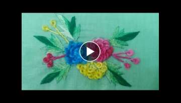 Hand Embroidery: Gobhi Phool/cabbage flower Part-2