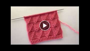 Beautiful Knitting Stitch Pattern For Sweaters And Blankets