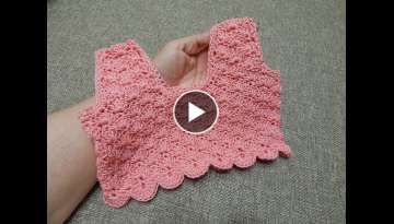 Blusa Corpinno Crochet para Vestido 2 Anos