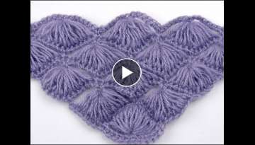Crochet: Punto Abanico # 4 en V