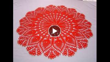 Centro de mesa a crochet tutorial completo DIY parte 1/4