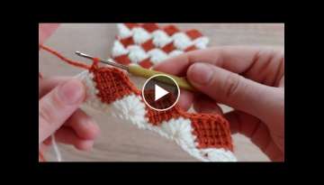 Very beautiful crochet blanket pattern that you can use both sides of crochet how to crochet knit...