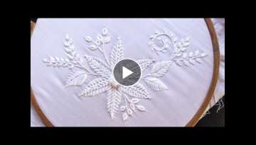 Hand embroidery Designs. White work Embroidery for New year. Hand embroidery Designs. White work Embroidery for New year.