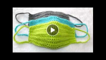 How to Crochet a Quick and Easy Face Mask, Face Warmer