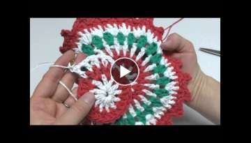 How To Crochet the Merry Berry Dishcloth