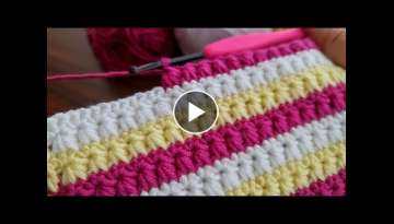 Super Very Easy Crochet Knittin Model - Yapımı Çok Kolay Tığ İşi Örgü Modeli