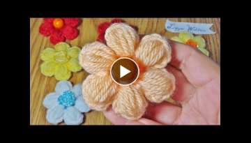 Crochet Small Flower with Puff Stitch