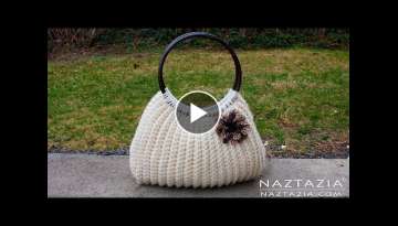 DIY Tutorial Easy Crochet Savvy Handbag Purse Tote - Croche Bolsa Borsa Bag