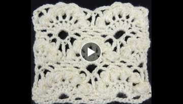 Crochet : Punto Abanico Puff en Relieve