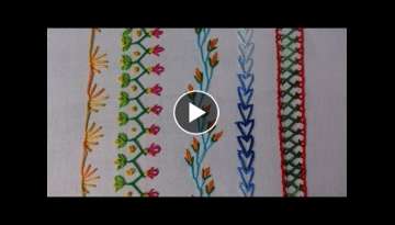 Hand embroidery stitches tutorial for beginners. Part-2. decorative stitches.