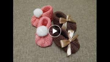 Zapatitos para Bebe dos Agujas Zapatitos para Bebe dos Agujas