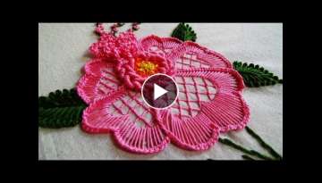 Hand Embroidery: Flower Embroidery for Cushions Hand Embroidery: Flower Embroidery for Cushions