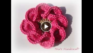 3D crochet flowers multi petals  3D crochet flowers multi petals