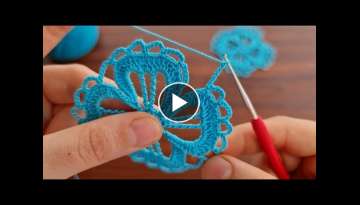 Super Easy Crochet Knitting Motif - Çok Güzel Muhteşem Tığ İşi Motif Yapılışı