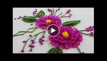 Hand Embroidery: Whipped Back Stitch/Loop Stitch Hand Embroidery: Whipped Back Stitch/Loop Stitch