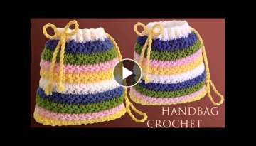 Easy Crochet Backpack Bag Crochet star stitch for beginners.