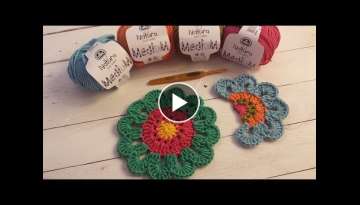 Aprende a tejer una flor con cenefa de colores I Flower Power I (ENGLISH SUB! cucaditasdesaluta Aprende a tejer una flor con cenefa de colores I Flower Power I (ENGLISH SUB! cucaditasdesaluta