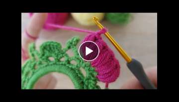 Super easy hair clip crochet model how to hair clip