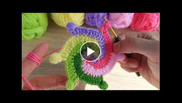 How to knit a coaster? crochet coaster making