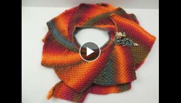 Crochet Tunecino: Bufanda Cola de Dragon