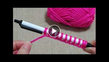 Awesome Flower Craft Ideas with Woolen - Hand Embroidery Trick - Sewing Hack - Easy Wool Flower