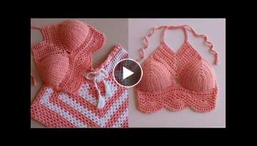 Crochet cropped (step by step all sizes PP, S, M, L, XL)