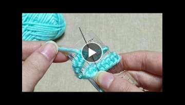 Amazing Woolen Flower Idea using Scale - Hand Embroidery Design Trick Amazing Woolen Flower Idea using Scale - Hand Embroidery Design Trick