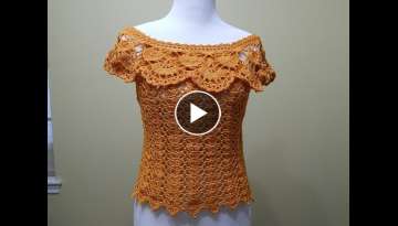 Blusa Crochet para Verano parte 1 de 2
