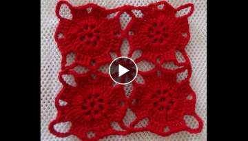 Video Tutorial Como Tejer y Unir Motivos a Crochet