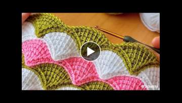 Super easy Tunisian knitting Crochet baby blanket