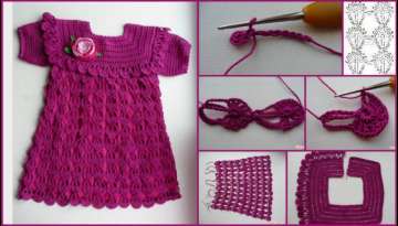 Step by Step Crochet Work Dress Making