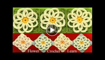 Como tejer a Crochet punto de flores filigrana tejido facil How to Crochet