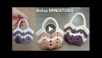 Bolsa de croche miniatura - MODELO FAMOSO