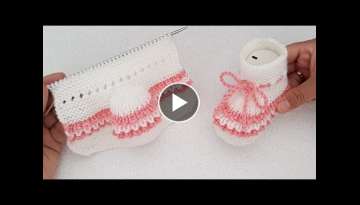 Easy Knitting Baby Booties Slippers Tutorial Pattern Easy Knitting Baby Booties Slippers Tutorial Pattern