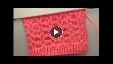 New Knitting Stitch Pattern For Sweater/Jacket