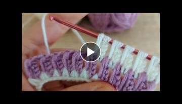 Super Easy Tunisian Knitting - Very Beautiful Tunisian Knitting Pattern