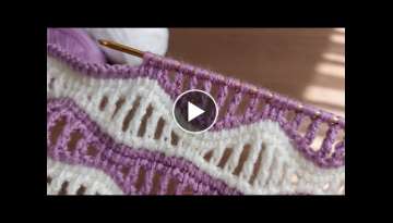 Super Easy Tunisian Knitting - Çok Güzel Tunus İşi Örgü Modeli