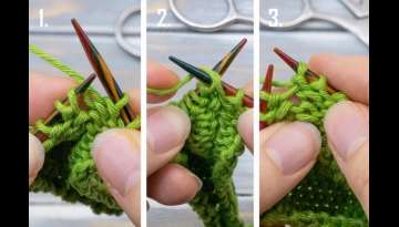 How to knit a reverse yarn over How to knit a reverse yarn over