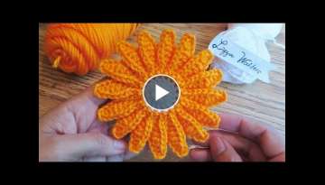 Crochet Square Motif - Daisy Flower Crochet Square Motif - Daisy Flower