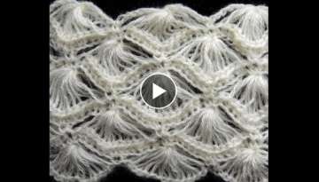 Crochet : Punto Abanico # 4 Crochet : Punto Abanico # 4