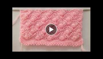 Beautiful Flower Knitting Stitch Pattern For Sweater/Cardigan
