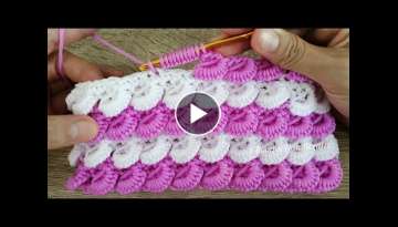 Tutorial crochet purse bag - Curry puff stitch - 3D crochet