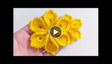 Crochet flower for application