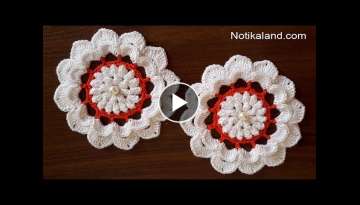 Crochet flower Tutorial EASY