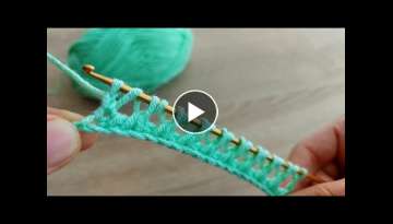 Super Very Very Easy Tunisian Crochet Knitting Pattern - Very Very Easy To Make Tunisian Crochet ...