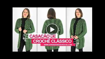 Casacao de Croche Classico - Aprendendo Croche