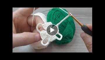 Super Very Easy Crochet Flower Making Hack-Very easy flower knitting pattern