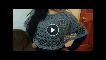 Capa Facil y Elegante en Crochet Capa Facil y Elegante en Crochet