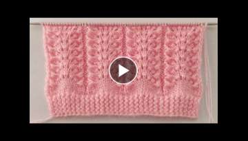 Beautiful 4 Rows Knitting Stitch Pattern For Cardigan/Blanket