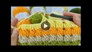 Super Easy Crochet pattern stitch | manta para bebe | How to crochet